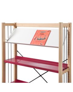 Rayonnage en bois – différentes hauteurs de travées – avec tablettes droites ou inclinées- hauteur 150 cm environ