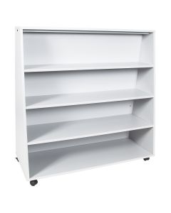 Bibliothèque présentoir sur roulettes